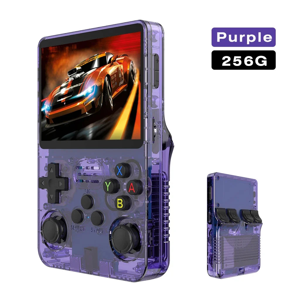 BOYHOM 256G/128G/64G R36S ARKOS 2.0 Retro Handheld Game Console 3.5'' IPS screen,Portable Pocket Game Player for  children gift