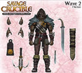 Heiß auf Lager Hs Studio 1/12 Maßstab Männlicher Soldat Barbar Serie Wilder Ofen 2 Wellen Komplettset Modell 6 Zoll Actionfigur Geschenke