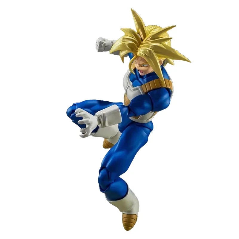 Bandai Genuine SHF Dragon Ball SUPER SAIYAN TRUNKS -INFINITE LATENT SUPER POWER- Anime Action Figure Model Toys Gift Children