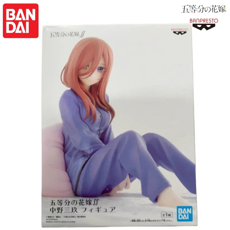 Bandai In Stock Original Banpresto Nakano Miku Model Doll Brand New Boxed Action Figure Animation Peripherals Anime Characters