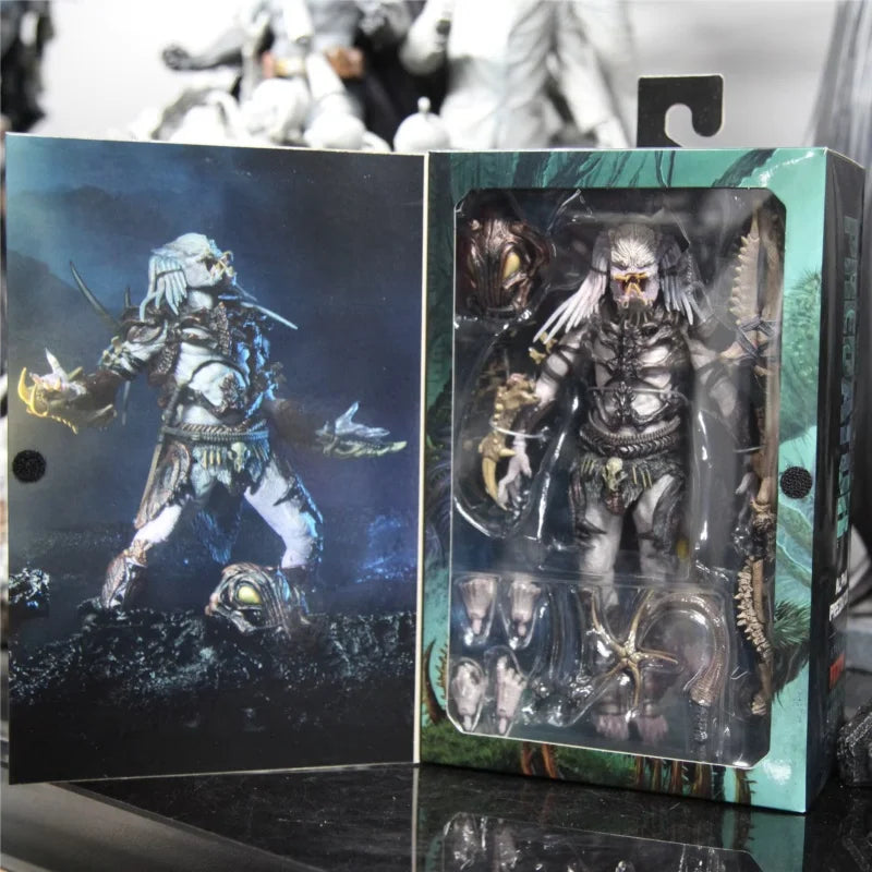 Neca 100th Predator Figure Special Version Original Alpha Collectible Figurines New Mobile Doll Desktop Decoration Toy Boy Gift