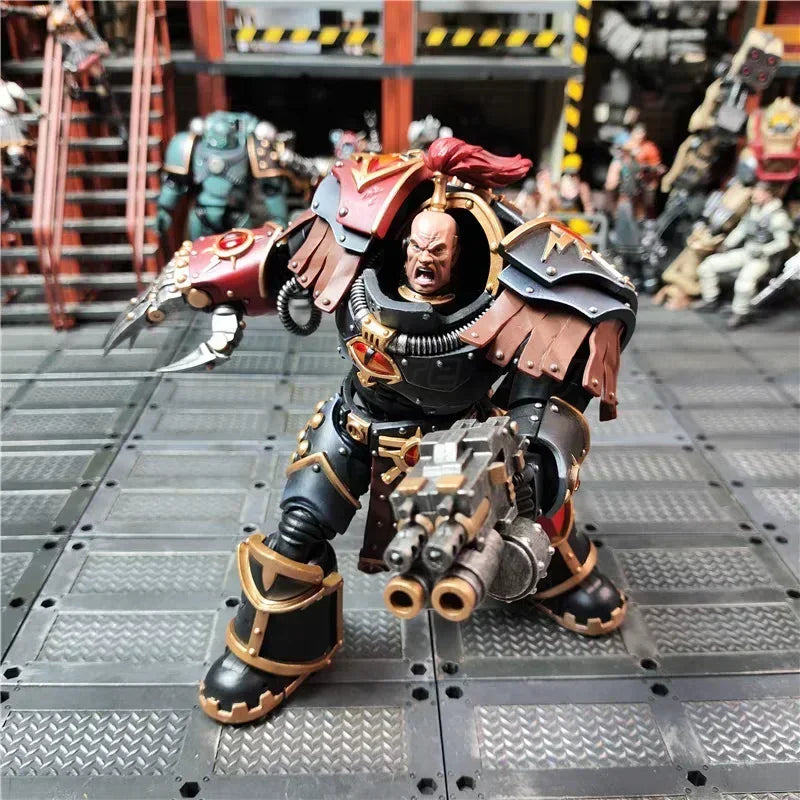 【In Stock】 JOYTOY Warhammer 40K Movable Horus Heresy Son of Horus Ezekiel Abaddon First Captain of The Fifteenth Legion