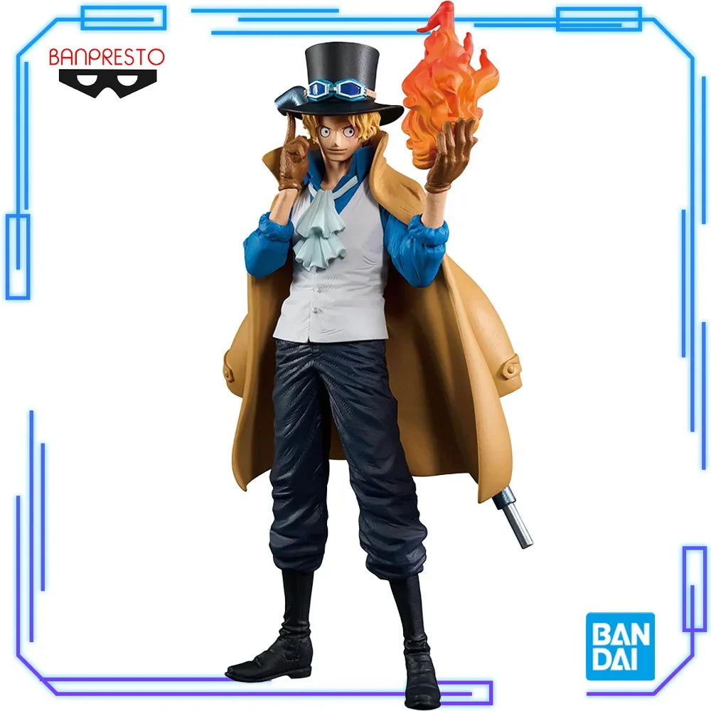 In Stock Bandai Original Genuine Banpresto Anime One Piece King of Artist Sabo 23cm Collections Model Toy Figures Birthday Gift