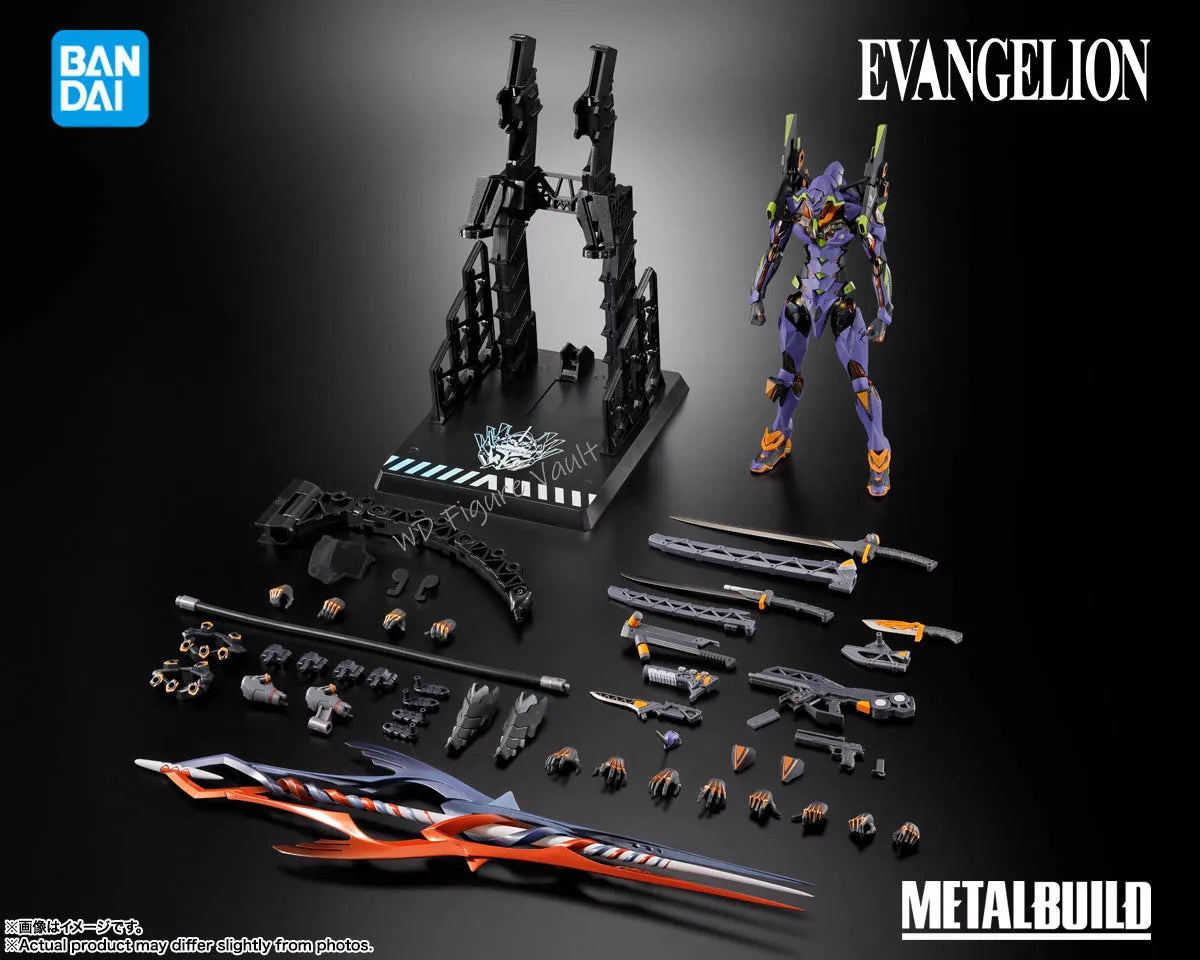 Bandai Evangelion series METAL BUILD Evangelion Unit 30th with the spear of Gaius Figures Anime Model Genuine Boxed Toy Gift