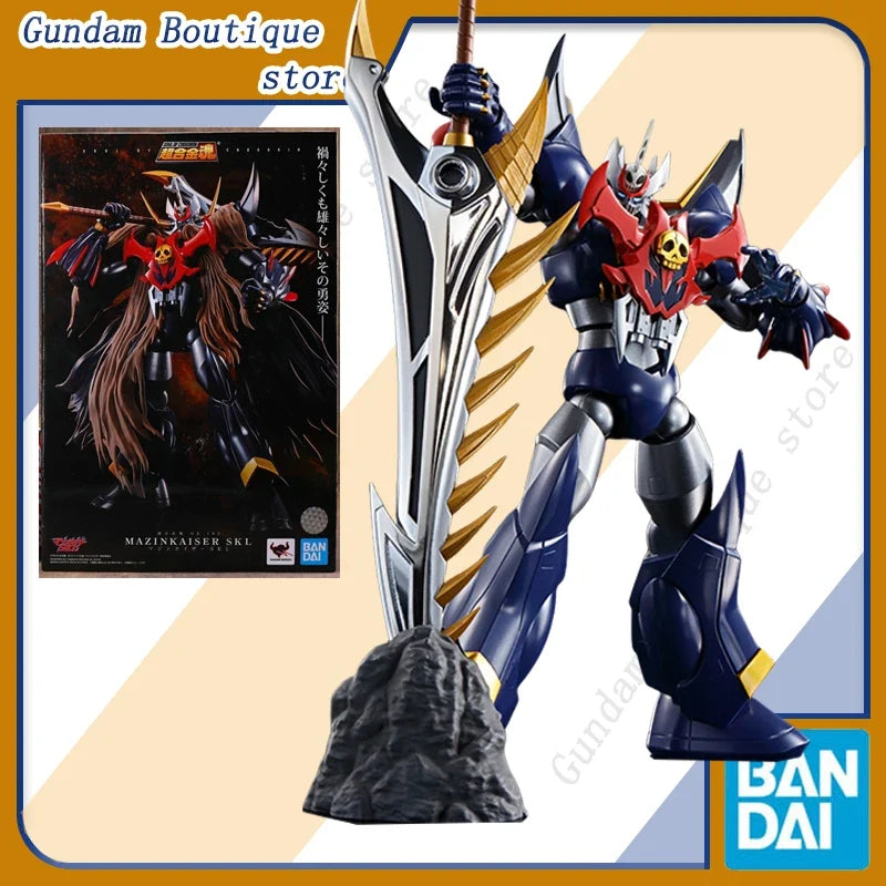 Bandai Genuine SOUL OF CHOGOKIN GX-102 MAZINKAISER SKL MAZINGER Anime Action Figure Collectible Model Toy Ornament Gift Children