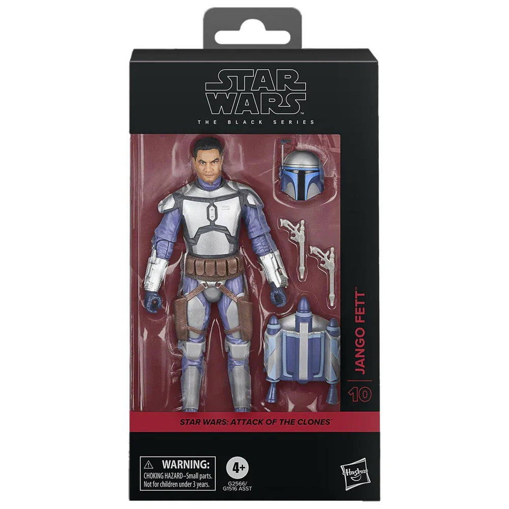 [Auf Lager] Hasbro Star Wars The Black Series Jango Fett & Asajj Ventress (Kopfgeldjägerin) 15cm Action-Anime-Figuren Modellspielzeug