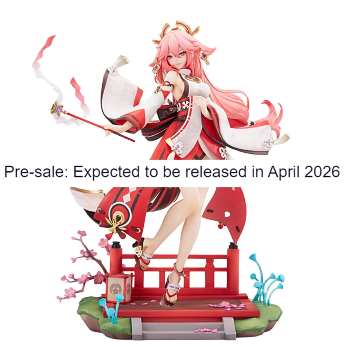 Original Genuine APEX Prepainted Genshin Impact Yae Miko Astute Amusement Ver. 1/7 H=280mm Game Character Figure Decoration Gift