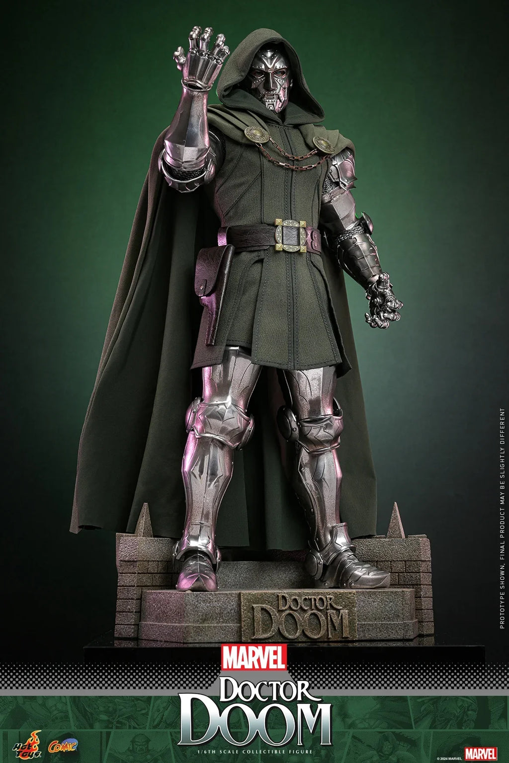 In Stock Hottoys CMS022 Doctor Doom 1/6 Soldier Doll Animation Action Figure Toy Gift Model Collection