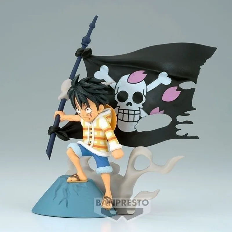 Anime Original Bandai ONE PIECE Monkey D. Luffy Anime Action Figures Collection Ornaments Figure Toys Birthday Gift 13cm