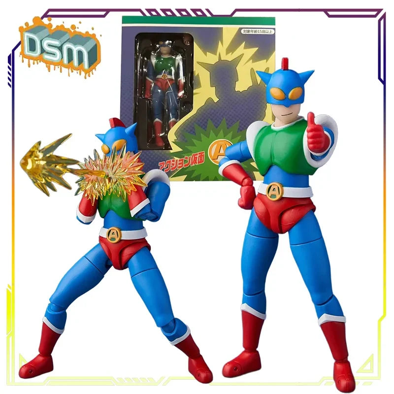 GT Saint Model Original Crayon Shin Chan Mobile Finished Product Series Dynamic Superman Anime Action Figure Model Toys
