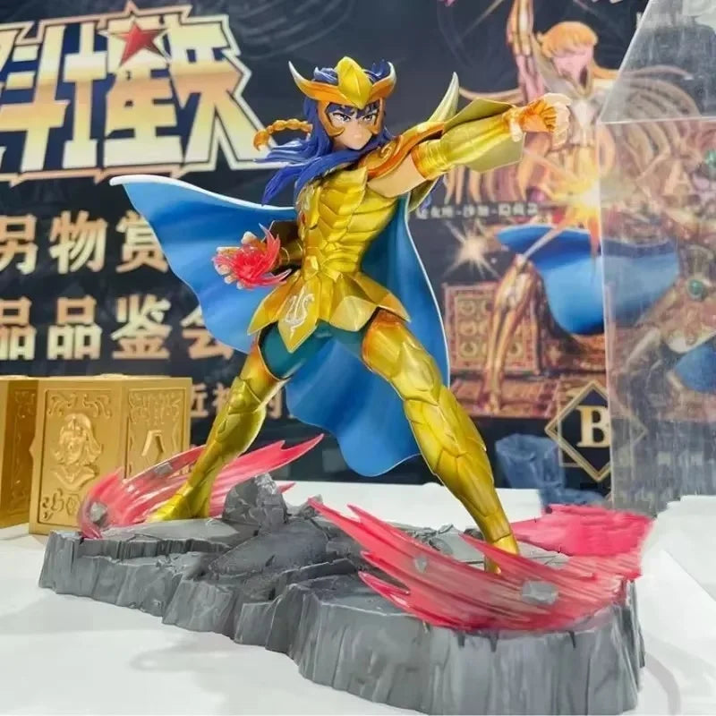 Genuine Saint Seiya Bntsh Ichiban Kuji Anime Figure Virgo Shaka Leo Aiolia Scorpio Milo Action Figure Desktop Decoration Gifts