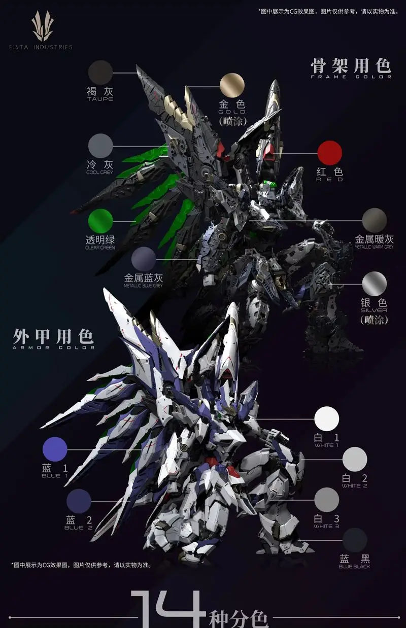 In Stock EINTA INDUSTRIES SKY DEFENDER Level-Ultimate NPCM-017 1/72 Assembling Model Mecha Model Pvc Toys Oversize Mecha