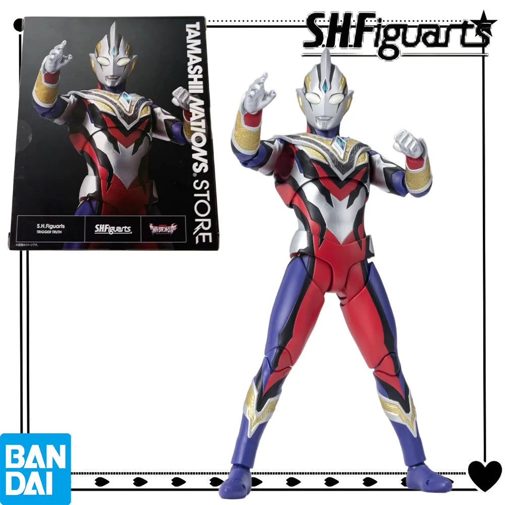 100% Authentic In Stock Bandai S.H.Figuarts Ultraman Trigger Carmeara & True Ultraman Trigger Anime Action Figure Collection