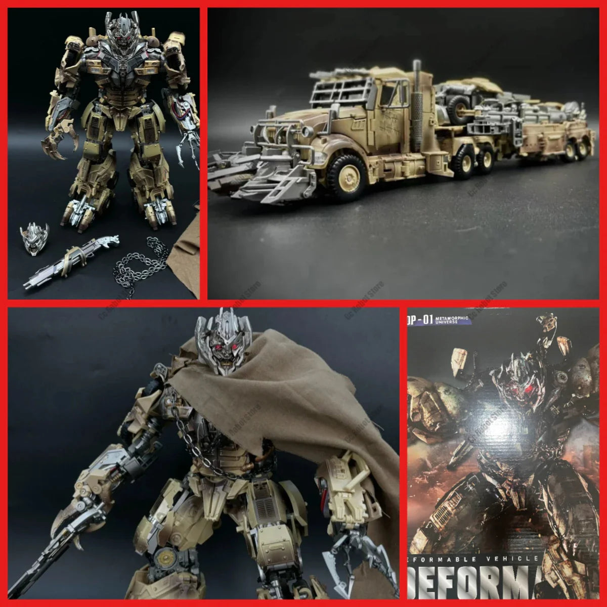 [Auf Lager] DP01 Heiß begehrtes Spielzeug DP-01 MG Panzer Riesiger Panzer Wüstenfarbe Extra groß 35CM Actionfigur Geschenk-Sammlung