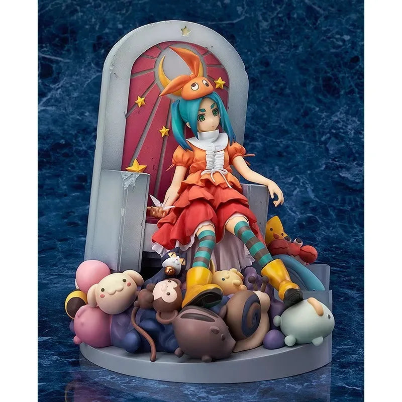 100% Original:Bakemonogatari Ononoki Yotsugi throne 18cm PVC Action Figure Anime Figure Model Toys Figure Collection Doll Gift