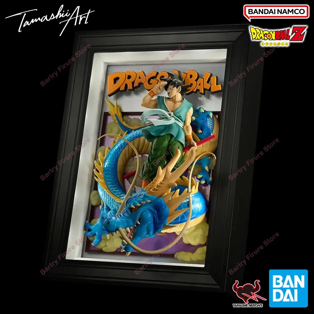 In Stock Original BANDAI Tamashii Art DRAGON BALL SON GOKU & DRAGON Anime Figure Action Figurine Boxed Model Toys Holiday Gifts