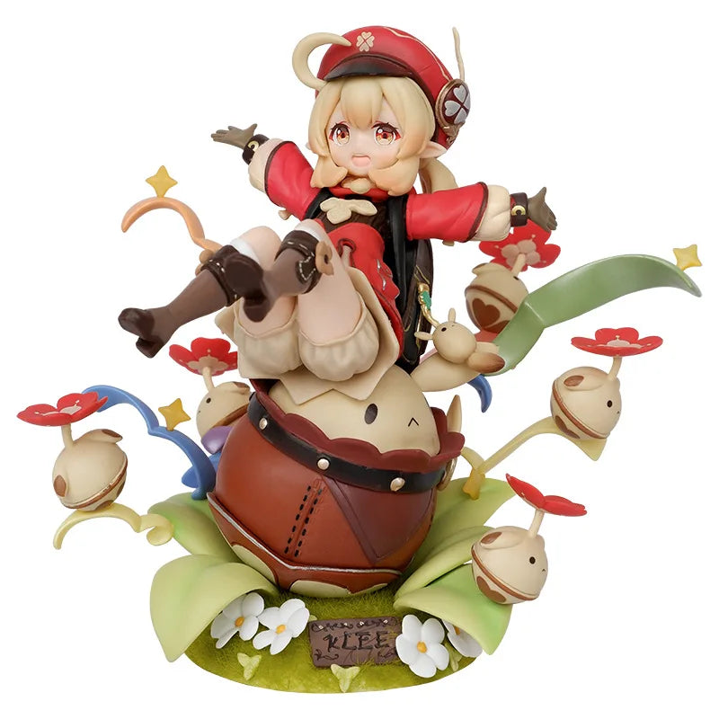 Genshin Impact Klee Hibana Knight Anime Figure 1/7 Scale Paimon Action Figure Klee Figurine Collection Model Doll Toys