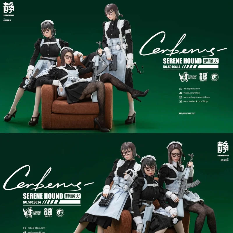 In Stock I8Toys 501S614 Brand New 1/6 Female Soldier Serene Hound Maid 12'' Action Figure Model Toys