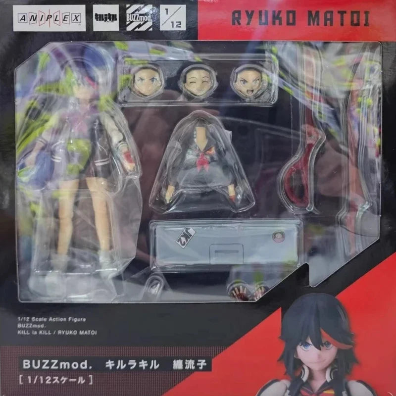 In Stock Aniplex Action Doll Buzzmod Kill La Kill Janpanese Anime Matoi Ryuuko 1/12 H Anime Action Model Figure Collect Toy Gift