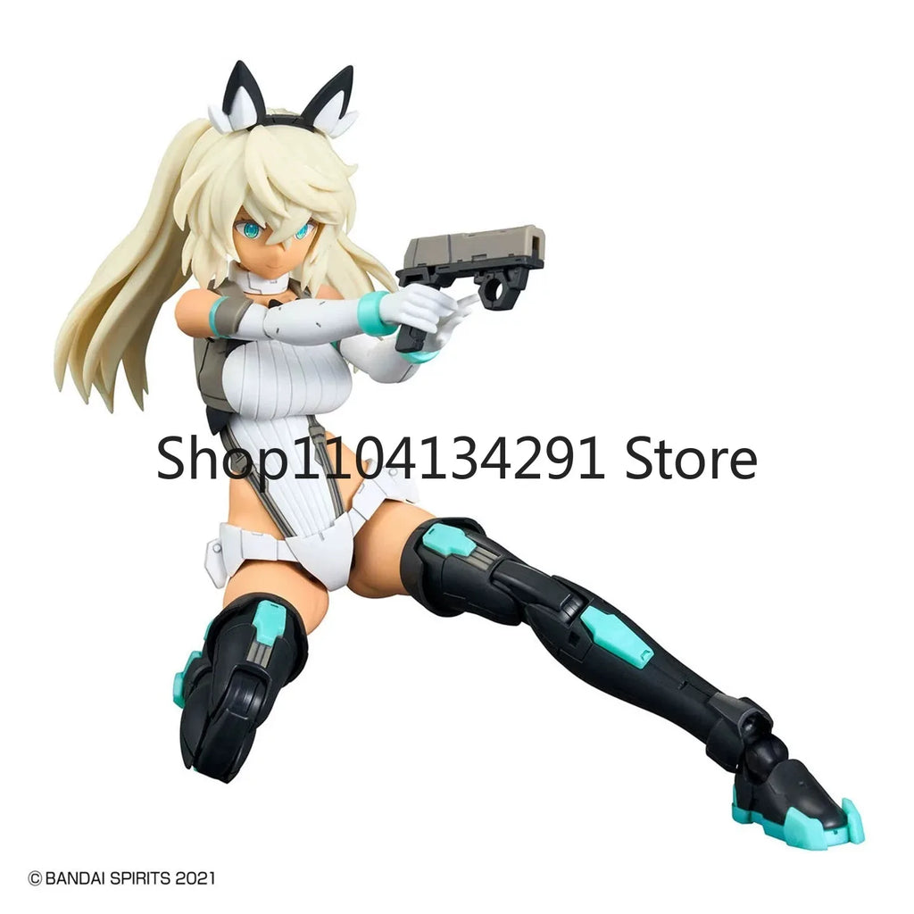 Authentic Bandai 30MS SIS-H0 Sestiti Original Artwork By Fumikane Shimada Colorway C: Mecha Girl Black Skin Assembledy