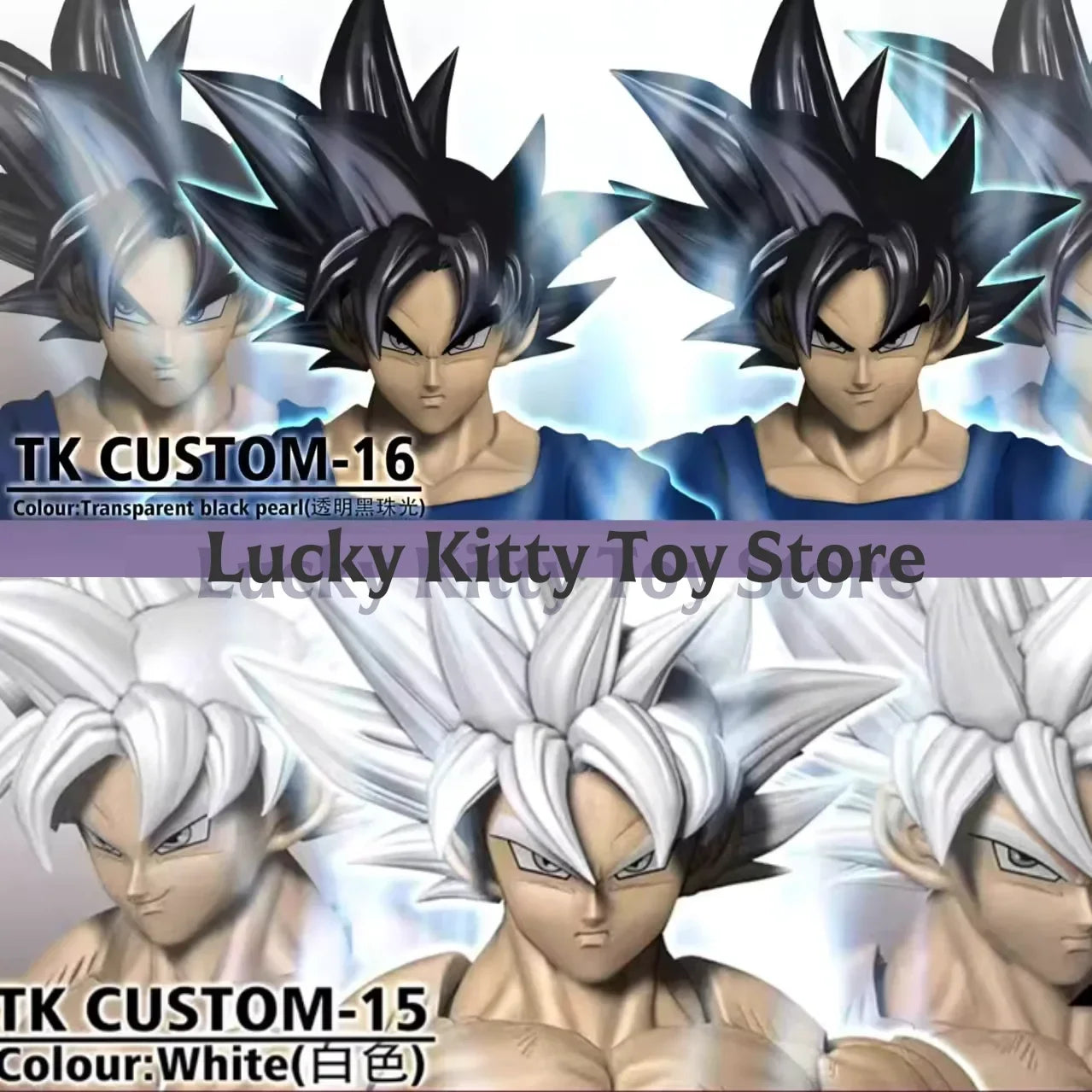TK CUSTOM Son Goku Head Sculpt Dragon Ball Ultra Instinct Goku Head Accessories Anime Action Figure Figurine Model Toys Gifts