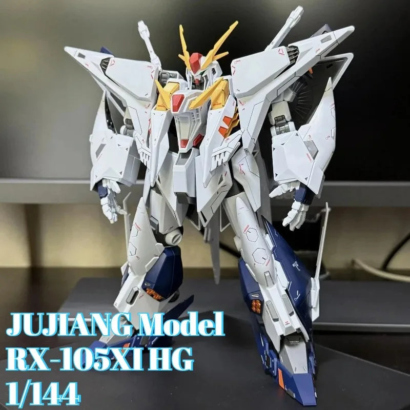 In Stock JUJIANG HG RX-105 XI 1/144 Assembly Model Kit Action Figure Robot Toy for Hobby Kids Collection Plastic Model Gift