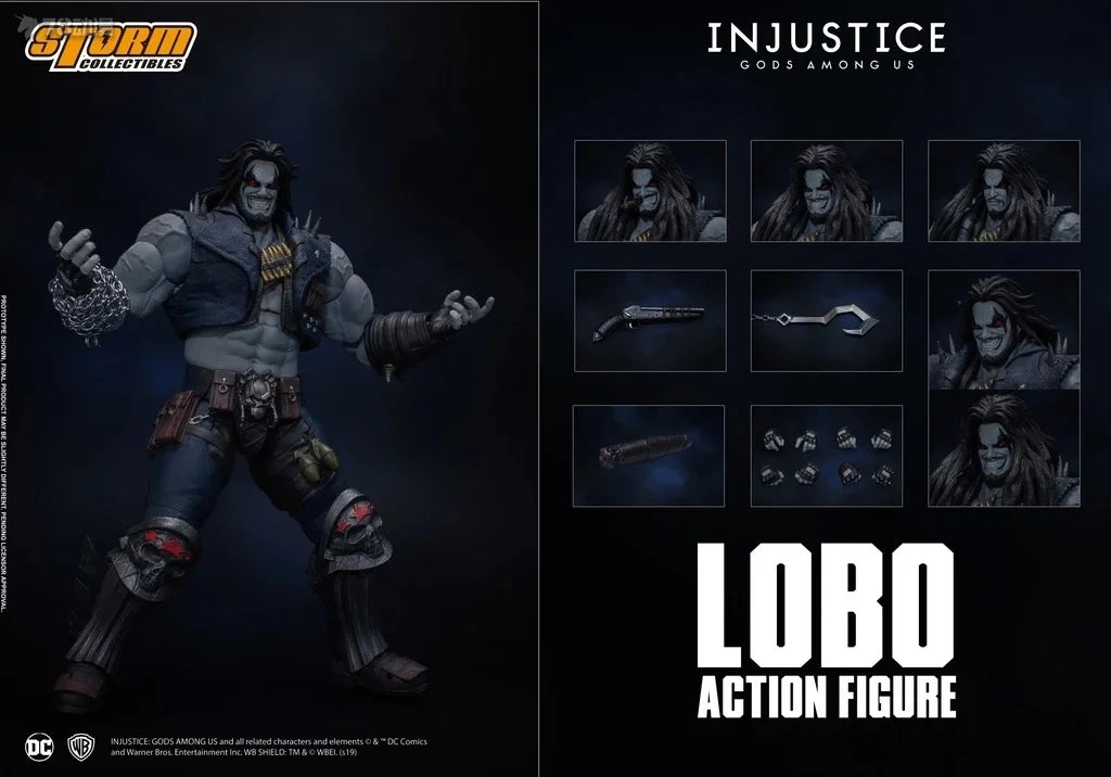 【Auf Lager】Original STORM COLLECTIBLES Injustice League Serie LOBO 1/12 Actionfigur Spielzeugmodell Geschenk