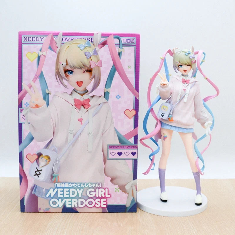 18cm NEEDY STREAMER OVERLOAD Ame-chan Anime Girl Figure Super Ten-Chan/OMGkawaiiAngel chan Action Figure Model Doll Toys Gifts