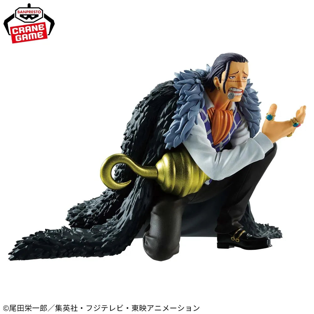 In Stock Original BANPRESTO BATTLE RECORD COLLECTION Crocodile Figure Anime One Piece Model Genuine Boxed Toy