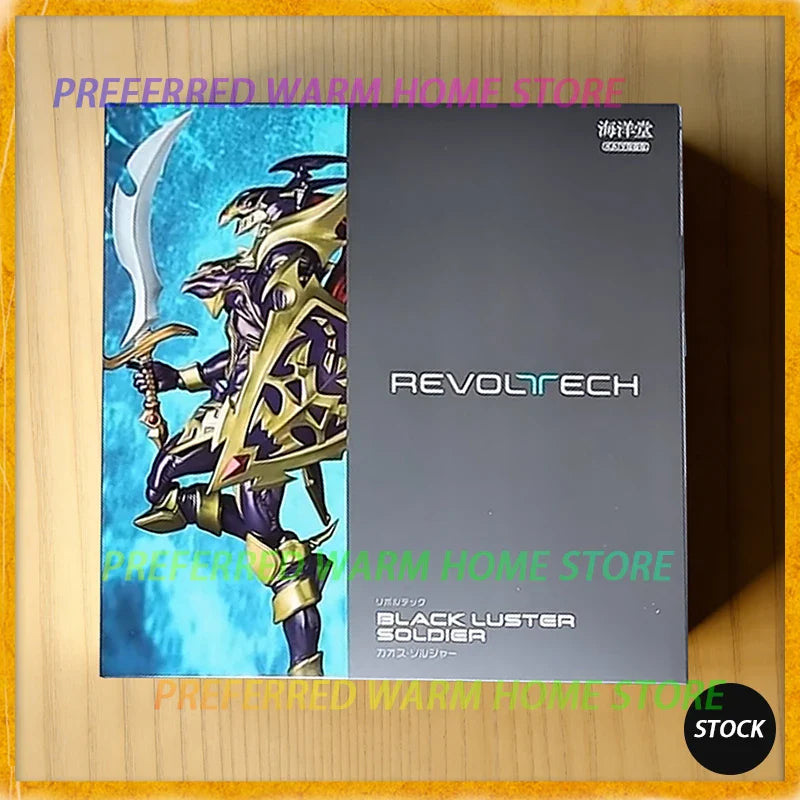 Auf Lager KAIYODO Schwarz Glänzender Soldat Beweglichkeits-Modellspielzeug Revoltech AMAZING YAMAGUCHI Yu-Gi-Oh! Offizielles Kartenspiel