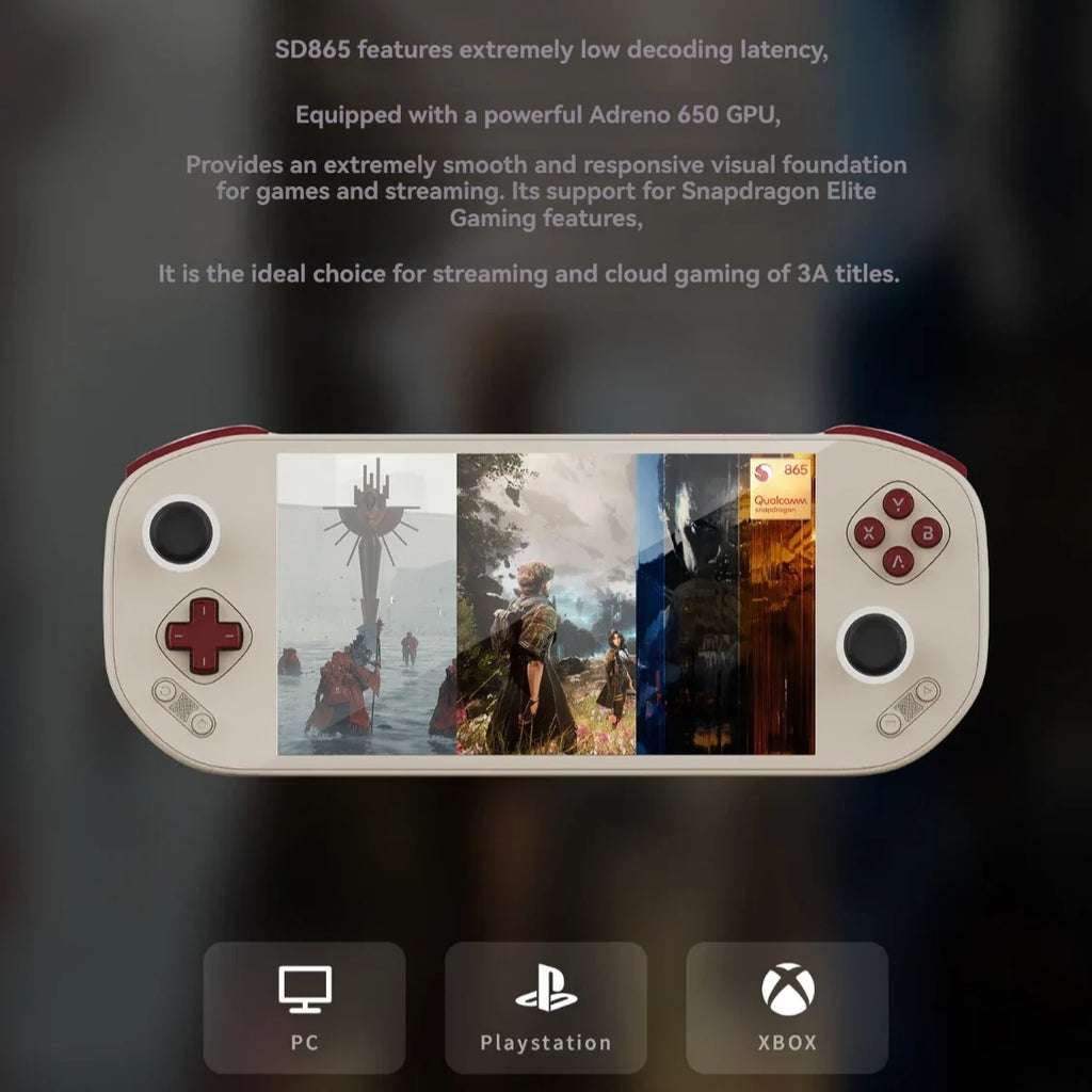 MANGMI Pocket Max Handheld Game Console 7 Inch 144hz Oled Screen Snapdragon 865 Hall Trigger 8000mah 8+128gb Retro Game Console