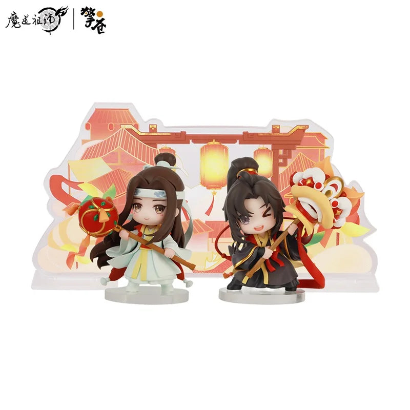 9.3cm Mo Dao Zu Shi Wei Wuxian Lan Wangji Figure Collection Model Doll Anime Cosplay Toy Colletible Figurals Christmas Gift