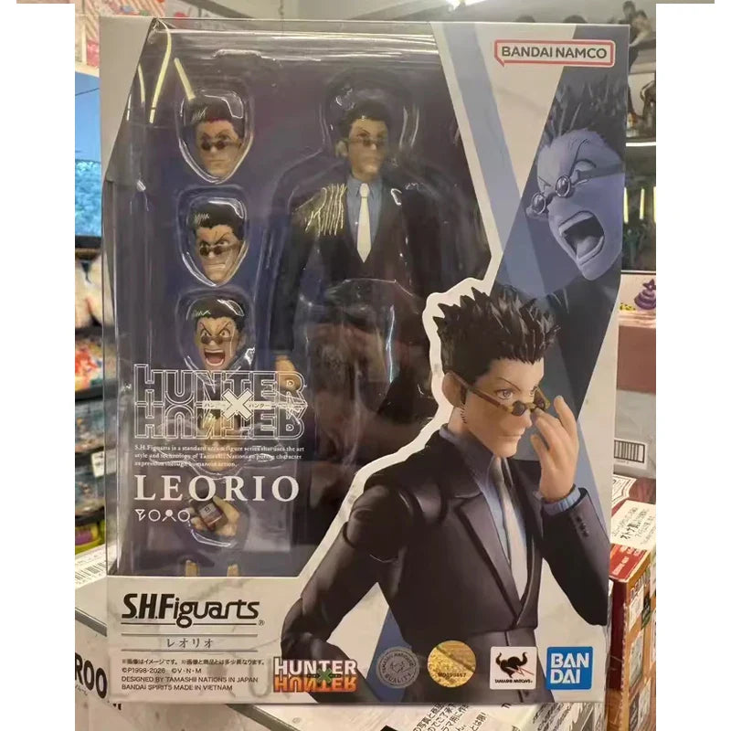Schneller Versand Bandai Anime HUNTER×HUNTER SHF LEORIO Original Bewegliche Modellspielzeuge Actionfigur Sammlerstücke Ornamente Kinder Kind