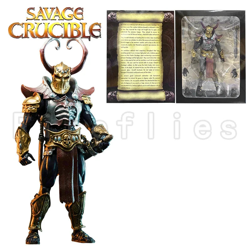 1/12 7 Zoll Harbinger Studios Savage Crucible Actionfigur Wave 2 Jaeger Nashom Krieger Whoman Barbar Anime Modell