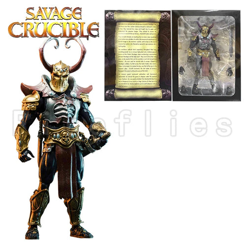 1/12 7 Zoll Harbinger Studios Savage Crucible Actionfigur Wave 2 Jaeger Nashom Krieger Whoman Barbar Anime Modell