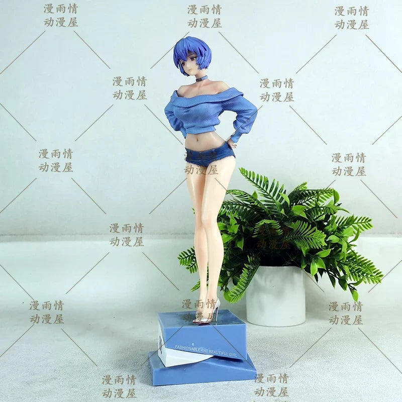 Ayanami Rei Figure Sexy Girls Figure Figurine Anime Periphery Model Statue Doll Collection Desk Decoration Toys Christmas Gifts