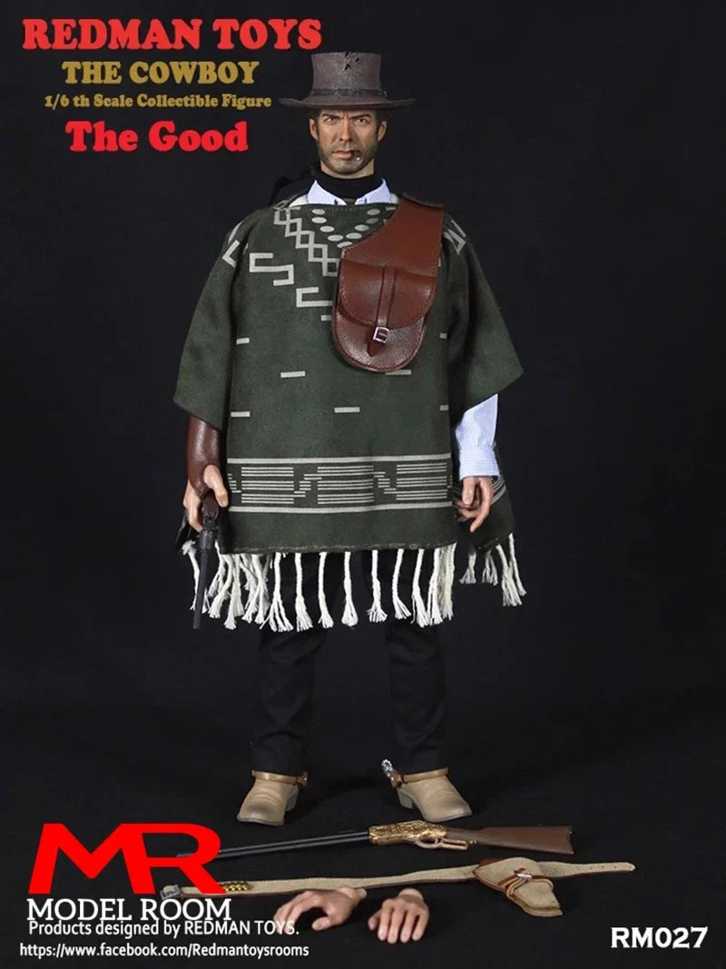 REDMAN TOYS RM027 1/6 The Cowboy The Good Action Figure 12'' Male Soldier Figurine Model Full Set Collectible Toy