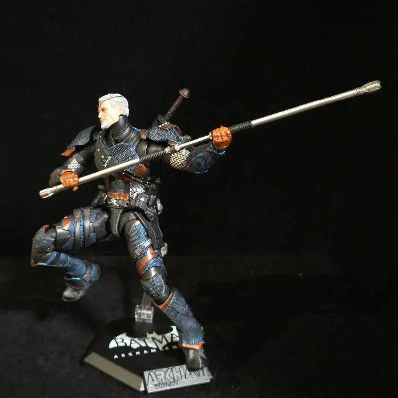 Deathstroke Arkham Knight 1/12 Scale Action Figure - High Articulation Collectible Toy Model DC002 by LPZZ Gift for Collectors