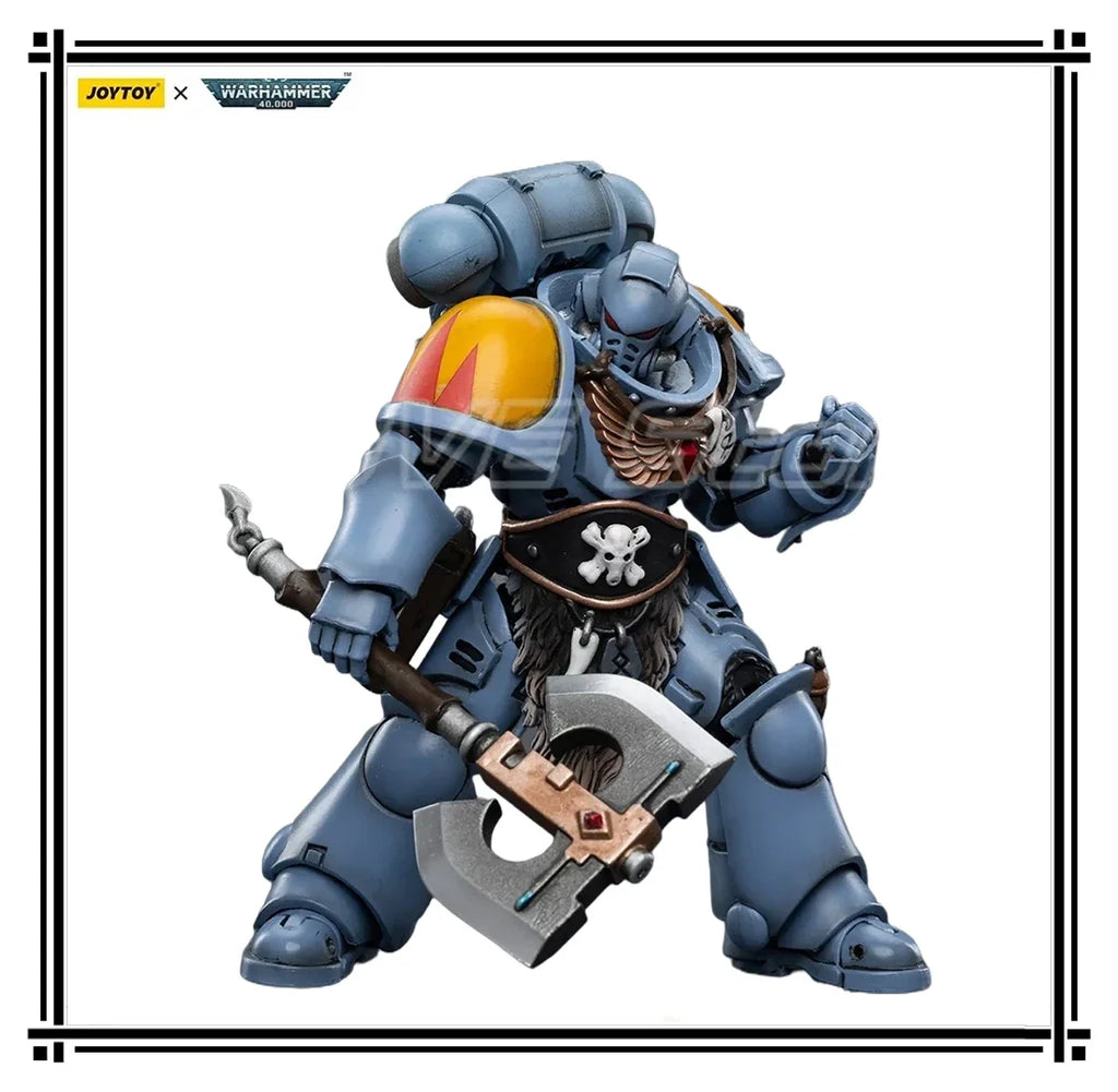 In Stock Original JOYTOY 40K Space WolvesClaw PackSigyrr Stoneshield 1/18 Action Figure Model Toys Gift