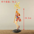 Anime One Piece Nami Figure Magic Weather Wand WT100 Commemorative One Hundred Scenes of the Great Pirates by Eiichiro Oda Model