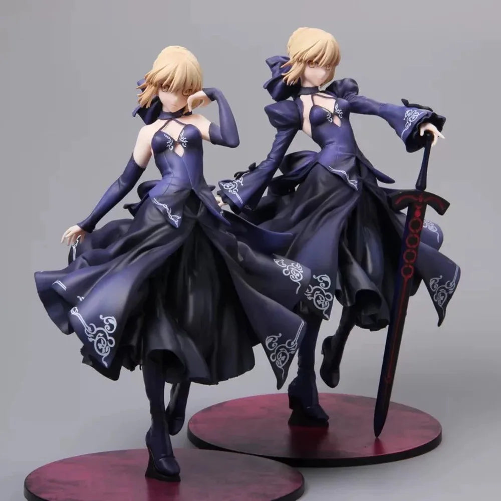 24cm Fate Grand Order Altria Pendragon Saber Alter Anime Girl Figure Model Statue Boy Collection Desktop Decoration Ornament Toy