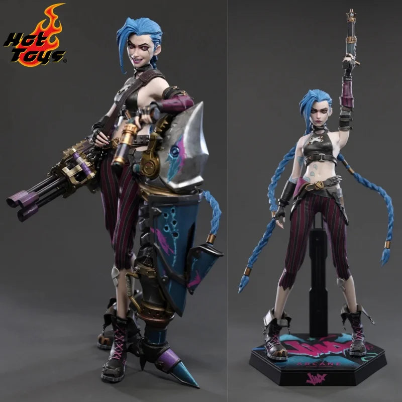 In Stock Original HOTTOYS HT 1/6 TMS137 Arcane: League Of Legends Jinx Action Figures 12inch Collectible Model Toy Birthday Gift