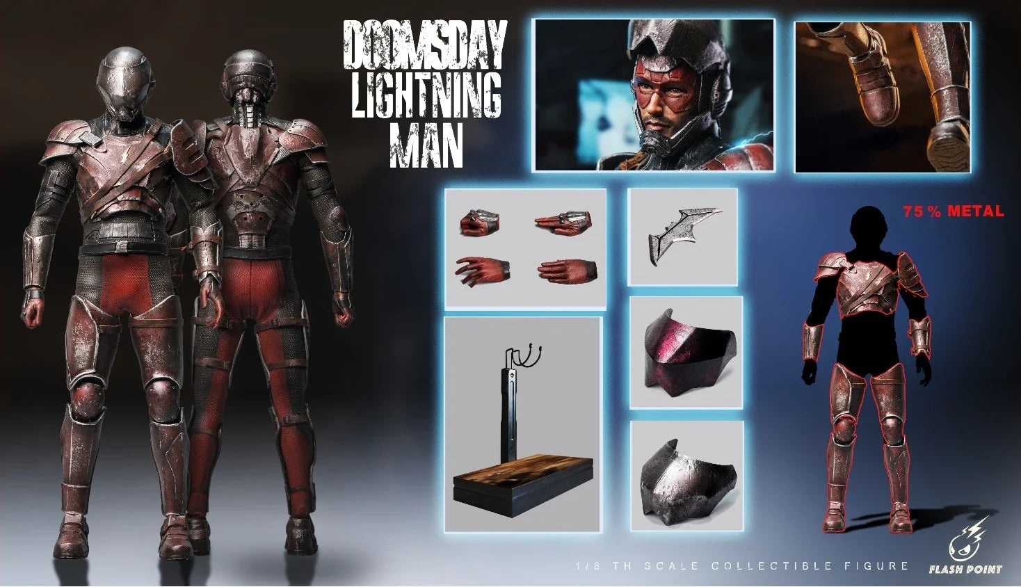 FP-22166 1/6 Lighting Man Doomsday Armor Action Figure Model