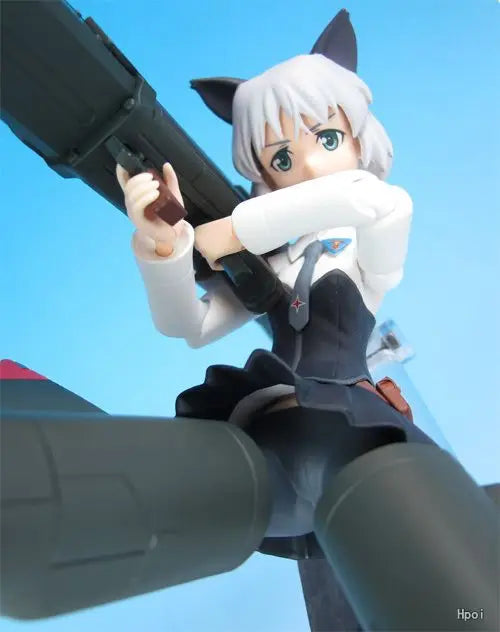 Original Max Factory Figma #142 Strike Witches Sanya V. Litvyak Anime Figures Model Toys Gift Collection