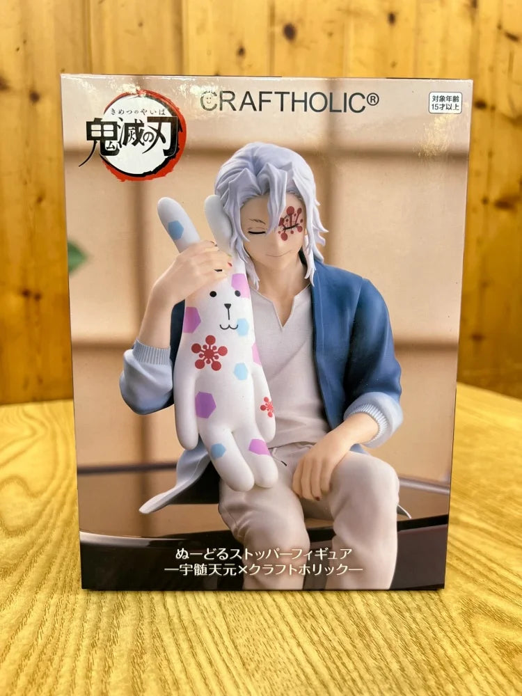 Echter originaler vorrätiger Furyu Demon Slayer: Kimetsu No Yaiba Craftholic Noodle Stopper Figur Uzui Tengen Anime Figur Modell