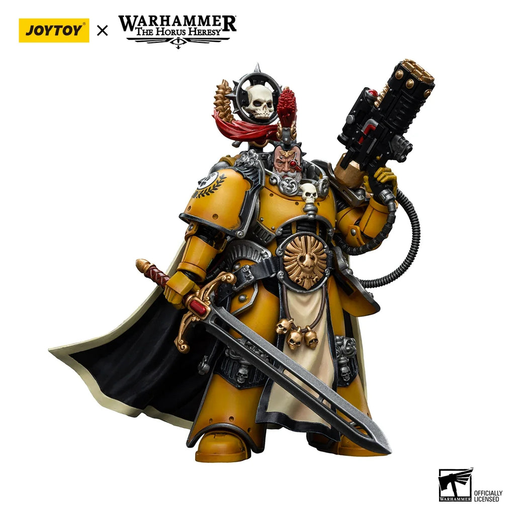 JOYTOY Warhammer 40k 1/18 Action Figures Anime 12.4cm Imperial Fists Legion Praetor with Power Sword