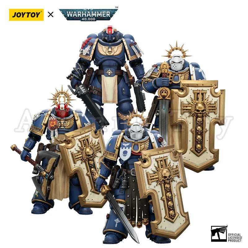 JOYTOY 1/18 Action Figure 40K Ultramarines Titus Metaurus Levantus Torvald Anime Toy