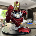 Authentic Stock Iron Man Figurine 1/6 40cm Bust Mk6 Joint Immovable Doll Model Ornament Toy Avengers 4 Gift For Boyfriend