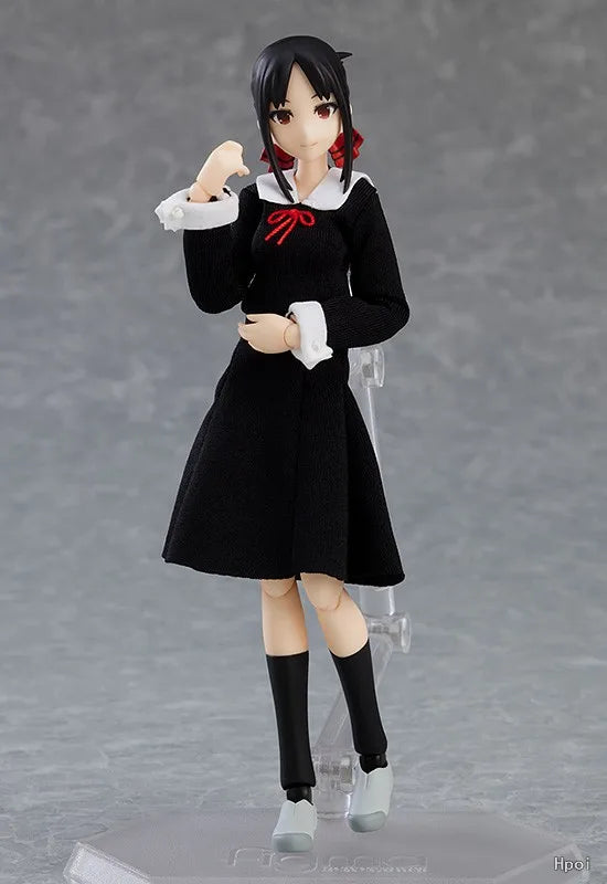 Original Max Factory Figma#539 Miss Kaguya Wants Me To Confess My Love Shinomiya Kaguya Anime Figure Model Toy Gift Collection