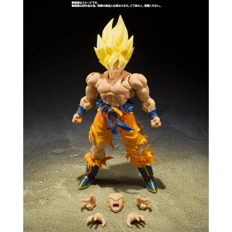Bandai Original Genuine S.H.Figuarts Dragon Ball Z Son Goku Action Figure Toys for Boys Girls Gift Collectible Model Ornaments